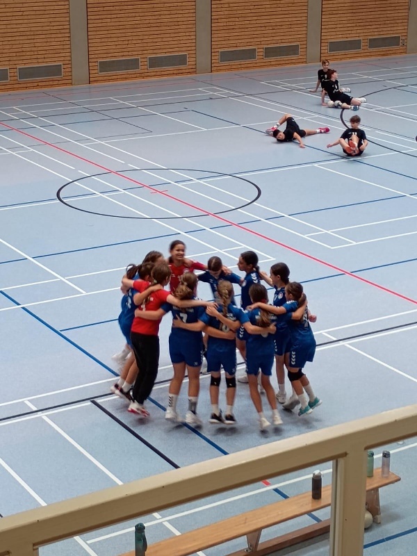 Die weibliche D-Jugend gewinnt  ihr Heimspiel gegen die JSGwD Hattersheim/Sindlingen/Zeilsheim mit 27:15 (14:8)