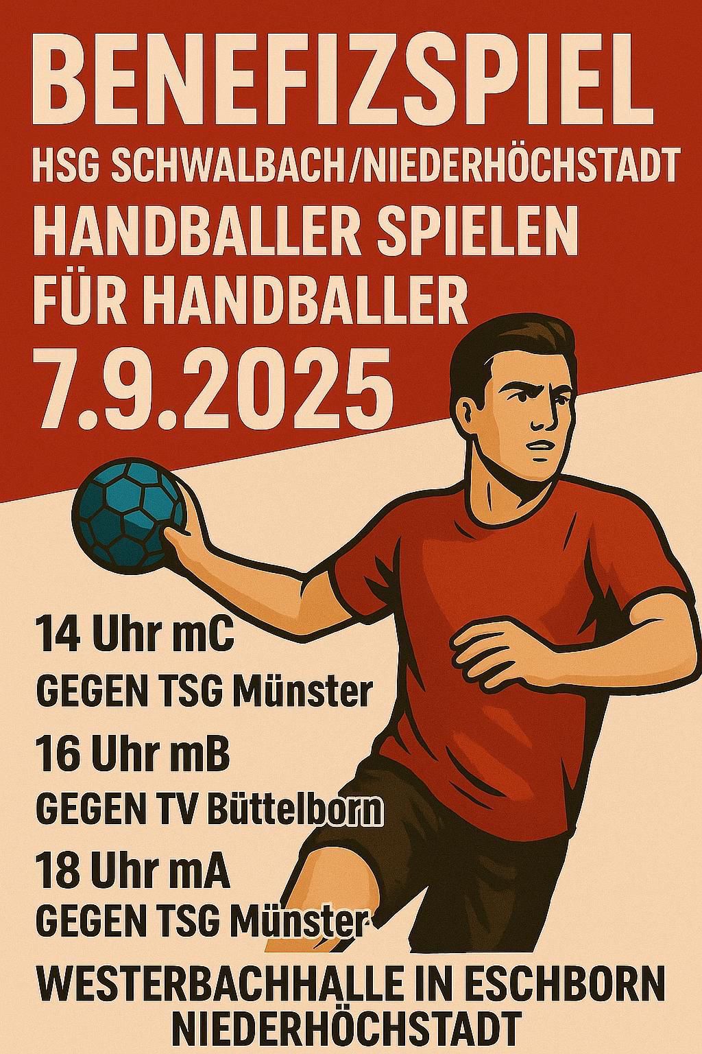 HSG Schwalbach/Niederhöchstadt „Handballer spielen für einen jungen Handballer“