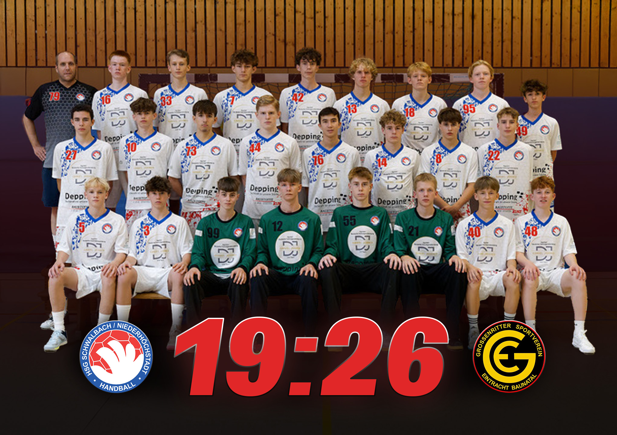 Spielbericht: Erstes Auswärtsspiel der HSG Schwalbach/Niederhöchstadt in Baunatal 26:19, (12:9)