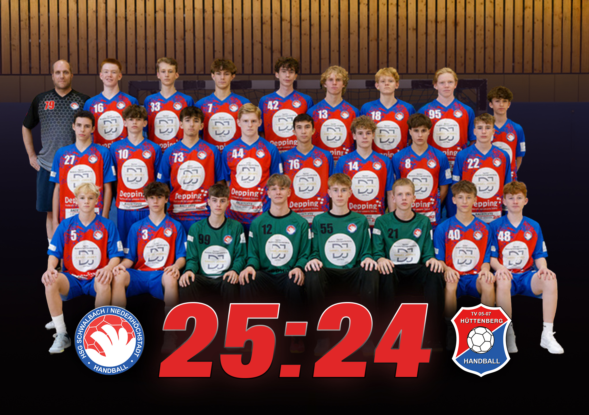 Die Westerbacharena bebt:  HSG Schwalbach/Niederhöchstadt ringt Top-3-Team TV Hüttenberg nieder