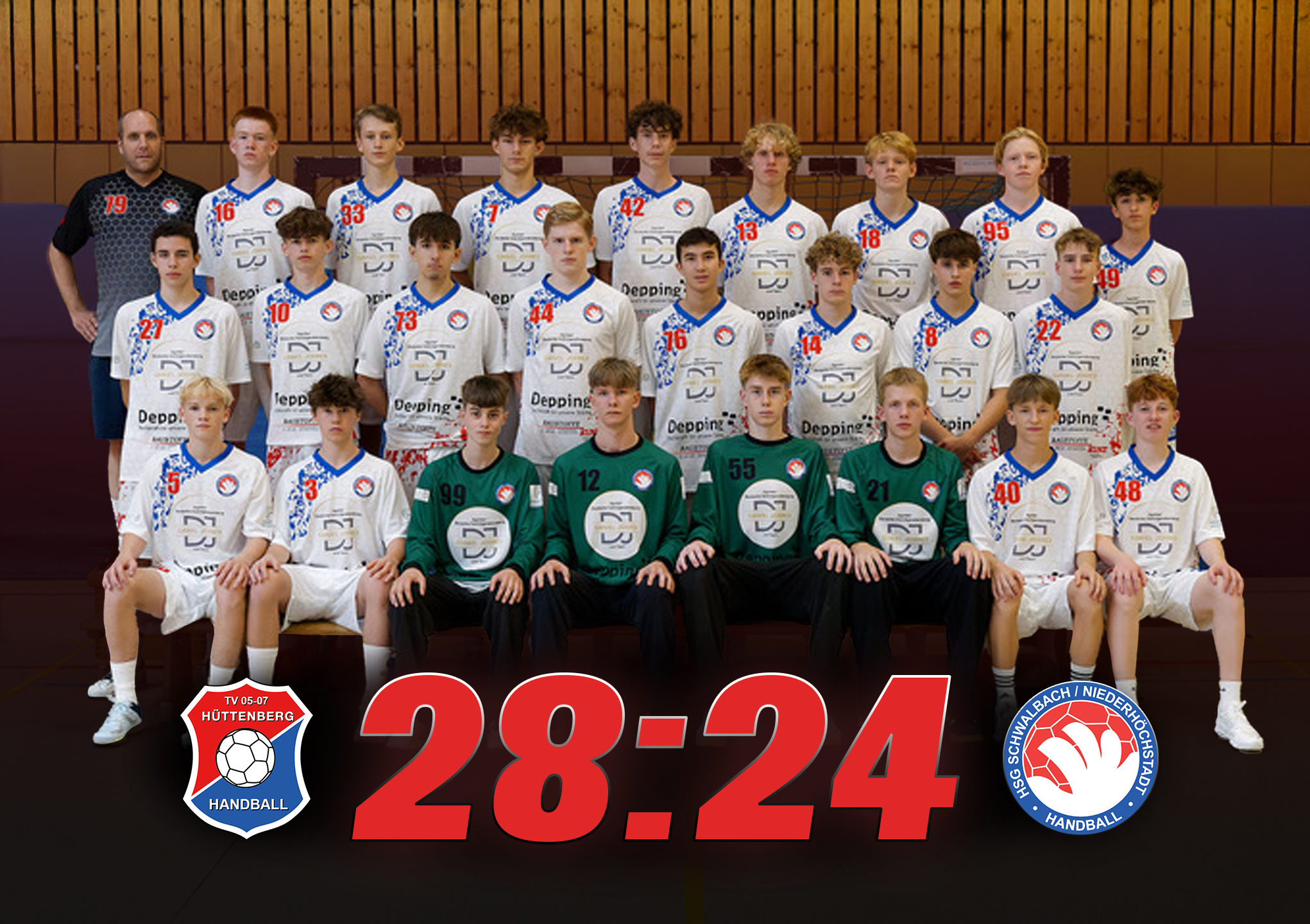 TV Hüttenberg vs. HSG  Schwalbach/ Niederhöchstadt  29:24 (13:9)